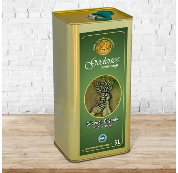 ORGANİK SOĞUK SIKIM N.SIZMA GÖDENCE 93 ZEYTİNYAĞI 5 LT