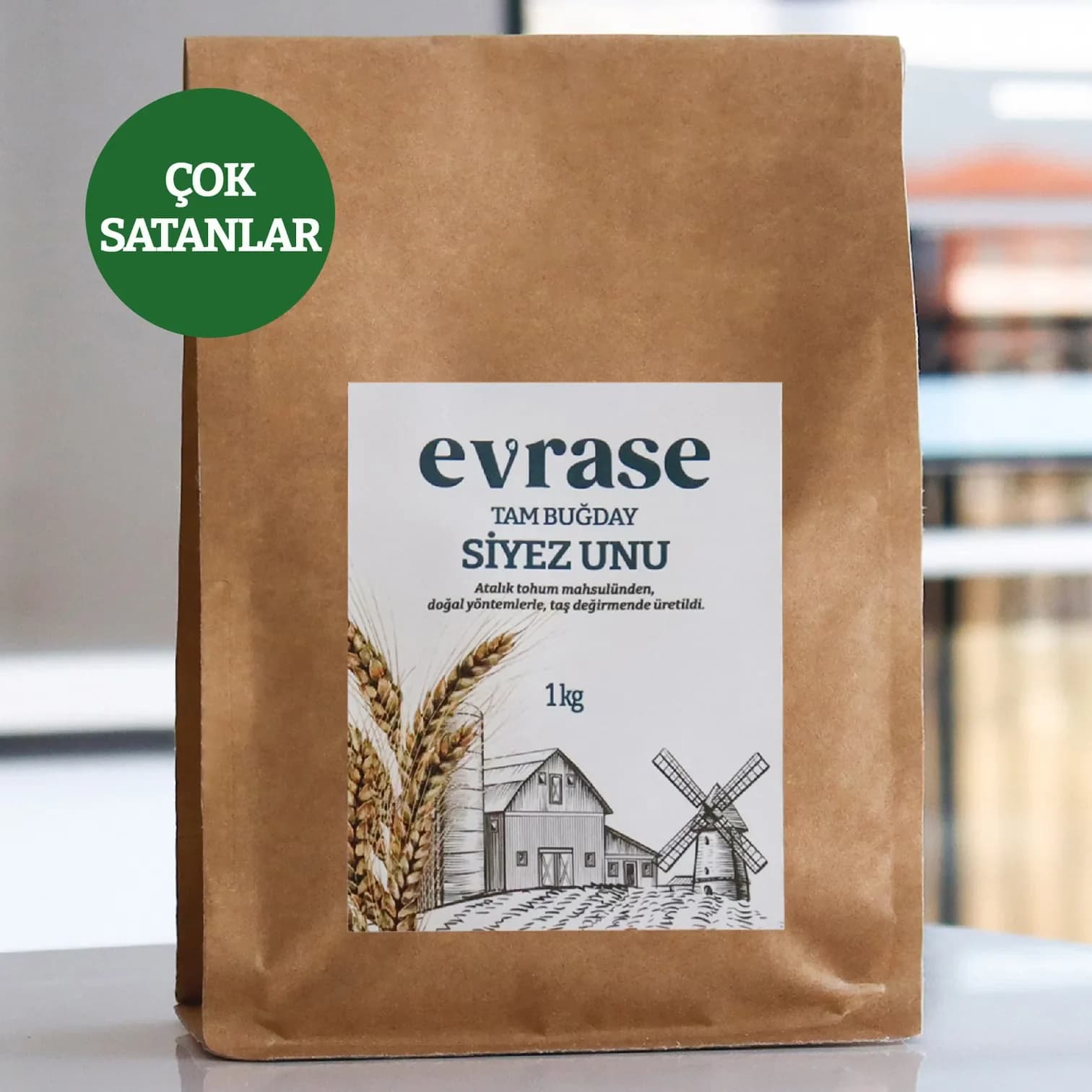 %100 Saf Atalık Siyez Unu Tam Buğday 1 kg
